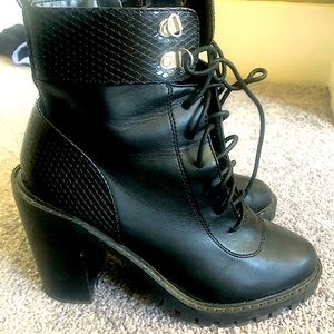 Lace up booties